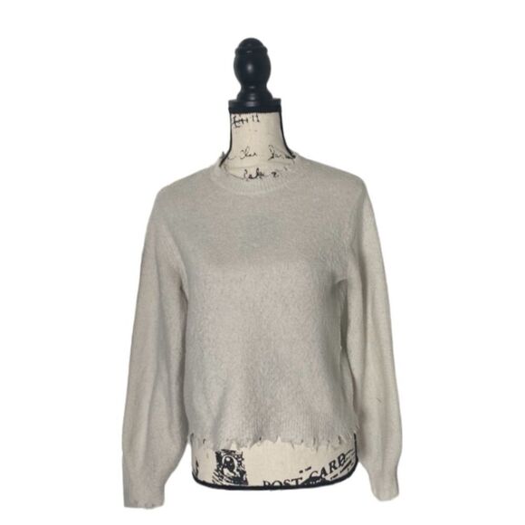 Zara SZ S distressed sweater - Picture 1 of 5